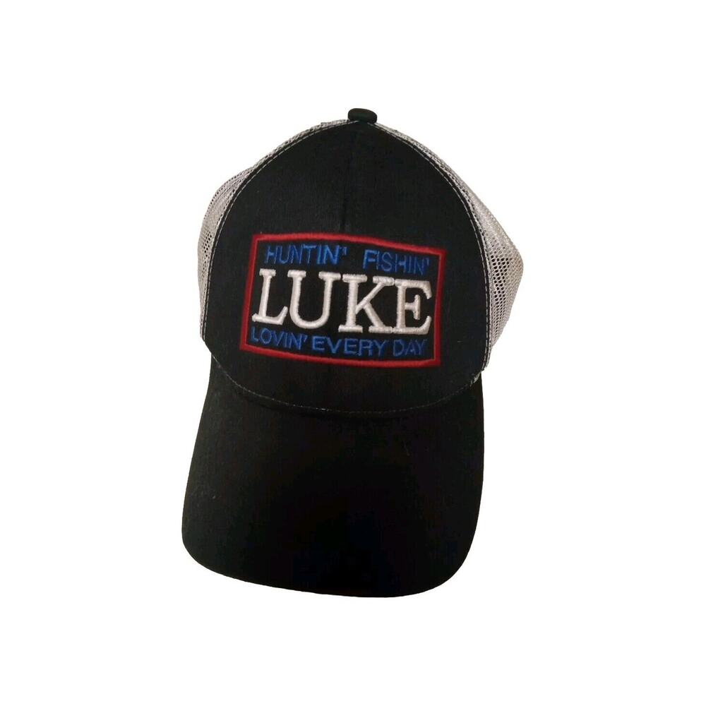 Luke Bryan What Makes You Country Tour Black White Mesh OC Snapback Trucker Hat